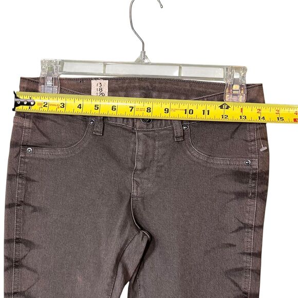 Volcom Jeans Womens 26 Skinny Mid Rise Jegging Stretch Denim Geometric Print - Picture 8 of 13